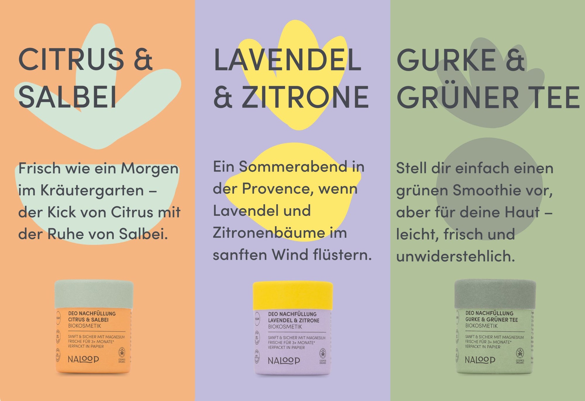 Nachhaltiges Geschenk - Set - Refill-Bio-Deo - Naloop - Super Natural Care